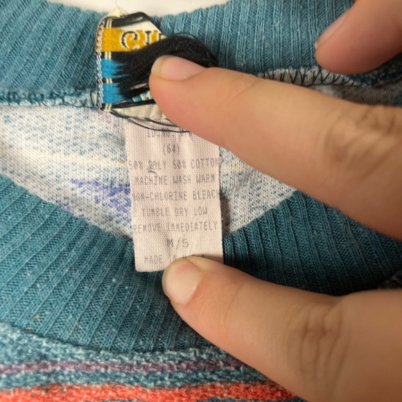 Vintage Gitano western 80s Aztec sweatshirt size 5 - Picture 3 of 5